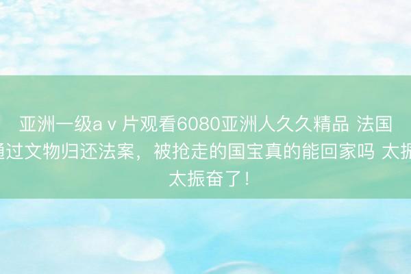 亚洲一级aⅴ片观看6080亚洲人久久精品 法国全票通过文物归还法案，被抢走的国宝真的能回家吗 太振奋了！