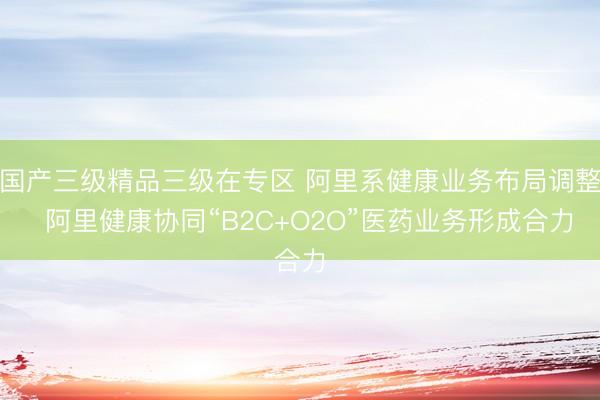 国产三级精品三级在专区 阿里系健康业务布局调整  阿里健康协同“B2C+O2O”医药业务形成合力