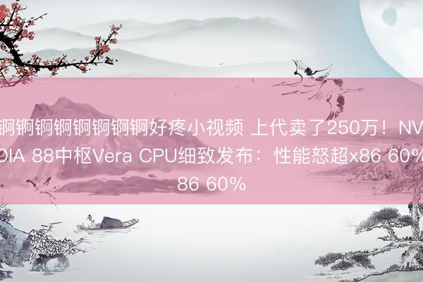 锕锕锕锕锕锕锕锕好疼小视频 上代卖了250万！NVIDIA 88中枢Vera CPU细致发布：性能怒超x86 60％