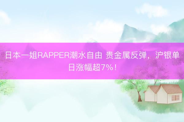 日本一姐RAPPER潮水自由 贵金属反弹，沪银单日涨幅超7%！